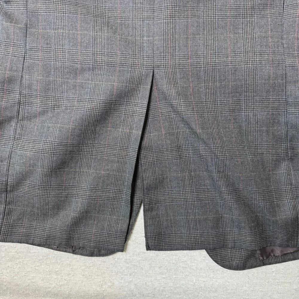Vintage Cheshire Clothes Men's 42R Blazer‎ Sport Coat Gray Plaid Wool 2 Button